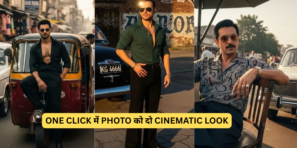 Gemini AI Prompt: One Click में Photo को दो Cinematic Look – नया Editing Trend 2025